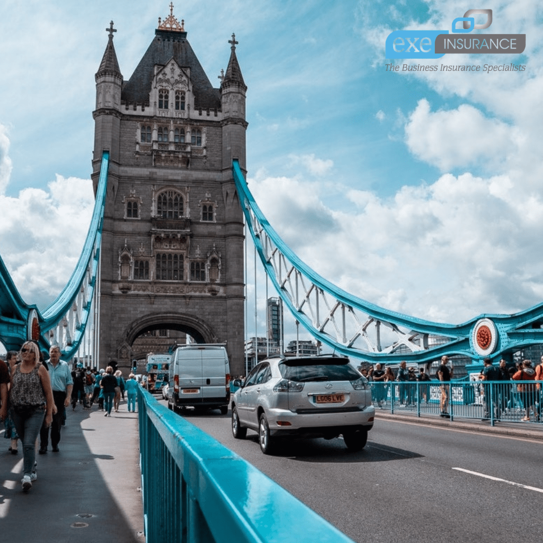 London bridge road with cars on